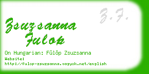 zsuzsanna fulop business card